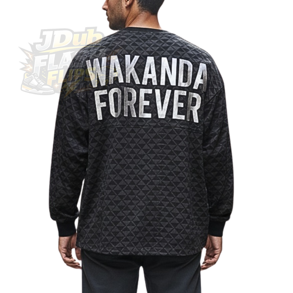NWT Marvel Black Panther Wakanda Forever Spirit Jersey Unisex Adult - M Medium